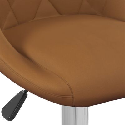 vidaXL Barové stoličky 2 ks hnedé zamatové