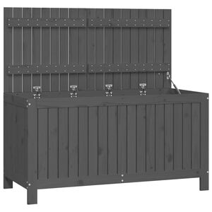 vidaXL Z&aacute;hradn&yacute; &uacute;ložn&yacute; box siv&yacute; 121x55x64 cm mas&iacute;vna borovica