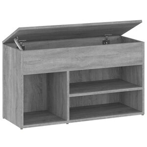 vidaXL Lavica na top&aacute;nky siv&aacute; sonoma 80x30x45 cm spracovan&eacute; drevo