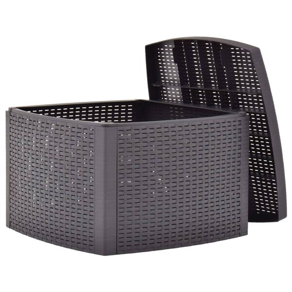 vidaXL Pr&iacute;ručn&yacute; stol&iacute;k, farba mokka 54x54x36,5 cm, plast