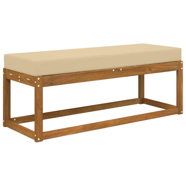 vidaXL Vank&uacute;&scaron; na vonkaj&scaron;ie sedenie B&eacute;žov&aacute; 115 x 40 x 8 cm