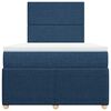 vidaXL Boxspring posteľ s matracom modr&aacute; 120x200 cm l&aacute;tka