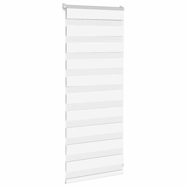 vidaXL Zebra roleta biela 55x100 cm &scaron;&iacute;rka l&aacute;tky 50,9 cm polyester