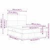 vidaXL Postel s &uacute;ložn&yacute;m prostorem a matrac&iacute; Kr&eacute;mov&aacute; 140 x 200 cm