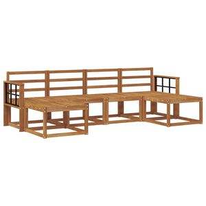 vidaXL Z&aacute;hradn&aacute; s&uacute;prava gaučov 6 pcs Pr&iacute;rodn&aacute; Kompozitn&eacute; drevo