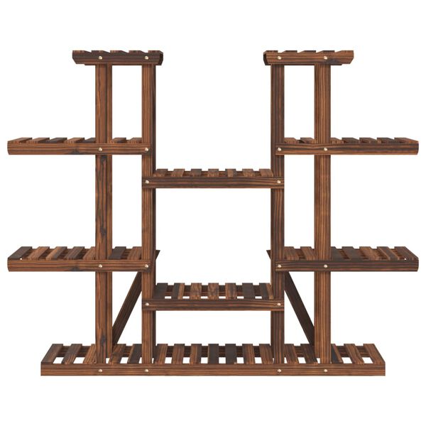 vidaXL Stojan na kvetiny 110x25x110,5 cm masívna jedľa