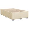 vidaXL Boxspring posteľ s matracom kr&eacute;mov&yacute; 120x200 cm l&aacute;tka