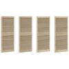 vidaXL Skř&iacute;ňov&eacute; dvere s dverami 4 pcs Pr&iacute;rodn&aacute; 140,5 x 2,1 x 59,5 cm
