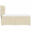 vidaXL Boxspring posteľ s matracom kr&eacute;mov&yacute; 140x190 cm l&aacute;tka