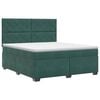vidaXL Posteľ boxspring s matracom Tmavozelen&aacute; 140 x 200 cm Zamat