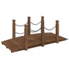 vidaXL Z&aacute;hradn&yacute; most&iacute;k s reťazov&yacute;m z&aacute;bradl&iacute;m 150x67x56cm mas&iacute;vny smrek