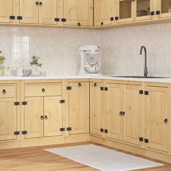 vidaXL Skrinkov&yacute; s poličkou s dverami SKI Medov&aacute; Hned&aacute; 60 x 32 x 40 cm