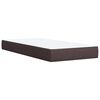 vidaXL Boxspring posteľ s matracom tmavohned&aacute; 90x190 cm l&aacute;tka
