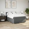 vidaXL Boxspring posteľ s matracom tmavosiv&aacute; 160x200 cm l&aacute;tka
