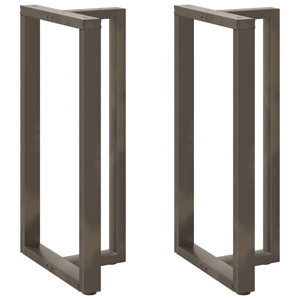 vidaXL Nohy barového stola v tvare T, 2 ks, čierne, 60x35x(110-111) cm, oceľové