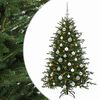 vidaXL Umel&yacute; vianočn&yacute; stromček s vianočn&yacute;mi guľami 120 cm 150 LED