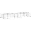 VidaXL 36-panelov&aacute; klietka pre dom&aacute;ce zvierat&aacute; čierna 35x35 cm oceľ