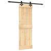 vidaXL Posuvn&eacute; dvere Pr&iacute;rodn&aacute; a čierna 70 x 210 cm