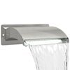 vidaXL Vodop&aacute;d do baz&eacute;na s LED Nerezov&aacute; oceľ 304 30 x 9 x 26 cm