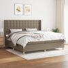 vidaXL Boxspring posteľ s matracom sivohned&yacute; 200x200 cm l&aacute;tka