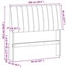 vidaXL Čal&uacute;nen&eacute; čelo postele Čierna 100 cm Mas&iacute;vne borovicov&eacute; drevo