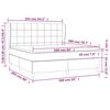 vidaXL Posteľn&yacute; r&aacute;m boxspring s matracom modr&yacute; 160x200 cm l&aacute;tka