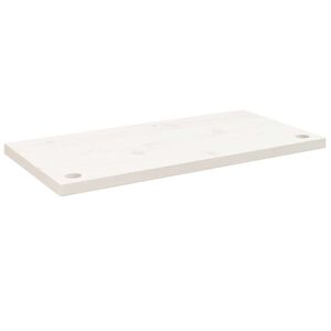 vidaXL Doska stol&iacute;ka biela 80x40x2,5 cm mas&iacute;vne borovicov&eacute; drevo