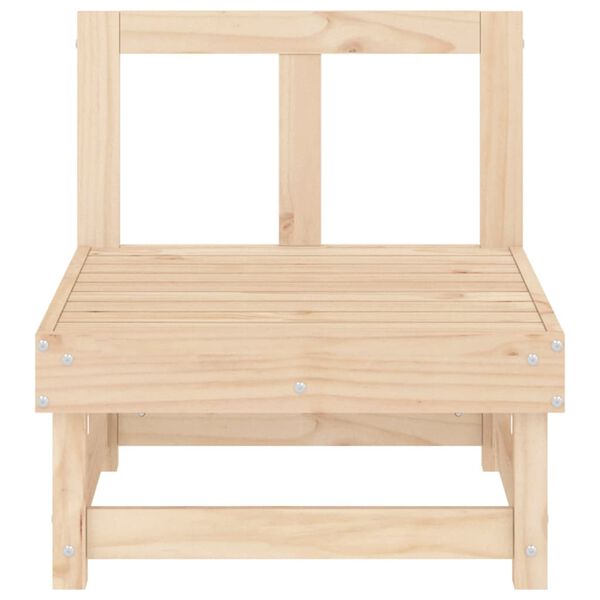 vidaXL Záhradná stredová pohovka masívna borovica