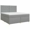vidaXL Posteľ boxspring s matracom Svetlosiv&aacute; 180 x 200 cm L&aacute;tka