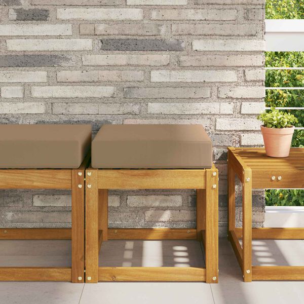 vidaXL Vank&uacute;&scaron; na vonkaj&scaron;ie sedenie Sivohned&aacute; 40 x 40 x 8 cm