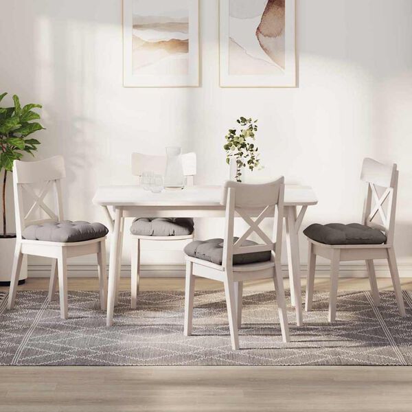 vidaXL Vank&uacute;&scaron;e na sedenie 4 pcs Sivohned&aacute; 45 x 45 x 12 cm l&aacute;tka