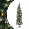 vidaXL Umel&yacute; chud&yacute; vianočn&yacute; strom Zelen&aacute; a biela 150 cm