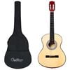 vidaXL Klasick&aacute; gitara pre začiatočn&iacute;kov s ta&scaron;kou 3/4 36"
