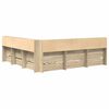 vidaXL Knižnica posteľ dub sonoma 180 x 200 cm Kompozitn&eacute; drevo