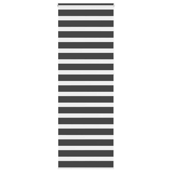 vidaXL Zebra roleta čierna 85x230 cm &scaron;&iacute;rka l&aacute;tky 80,9 cm polyester