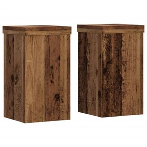 vidaXL Stojany na rastliny 2 ks star&eacute; drevo 10x10x18 cm kompoz. drevo