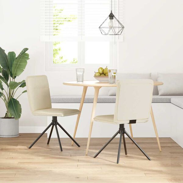 vidaXL Jedálenské stoličky 2 ks ľan