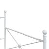 VidaXL Denná posteľ bez matraca Biela 100x190 cm Oceľ