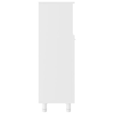 vidaXL Skrinka do kúpeľne, biela 30x30x95 cm, kompozitné drevo