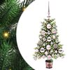 vidaXL Vianočn&yacute; stromček s 150 LED-i so stojanom Zelen&aacute; 65 cm PE