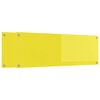 vidaXL Kuchynsk&yacute; obklad 2 pcs Žlt&aacute; 120 x 40 cm tvrden&eacute; sklo