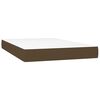 vidaXL Boxspring posteľ s matracom tmavohned&aacute; 120x200 cm l&aacute;tka