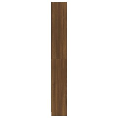 vidaXL 5-poschodová knižnica hnedý dub 80x24x175 cm spracované drevo