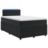 vidaXL Posteľ boxspring s matracom Čierna 120 x 190 cm Zamat
