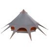 vidaXL Teepee stan pre 3 osoby &Scaron;ed&aacute; a oranžov&aacute; 600 x 600 x 347 cm