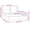 vidaXL Boxspring posteľ s matracom tmavohned&aacute; 180x200 cm l&aacute;tka