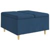 vidaXL Ottoman s &Uacute;ložn&yacute;m Priestorom Modr&aacute; 80 x 80 x 45 cm l&aacute;tka
