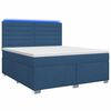 vidaXL Posteľ boxspring s matracom Modr&aacute; 180 x 200 cm L&aacute;tka
