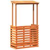 vidaXL Z&aacute;hr. barov&yacute; stol&iacute;k so strechou 112,5x57x195,5cm mas&iacute;vne drevo
