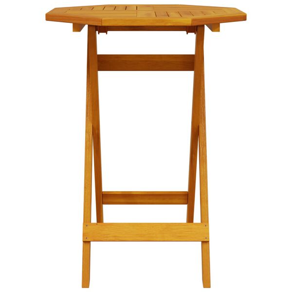 vidaXL Skladací záhradný stôl Ø60x75 cm akáciový masív